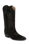 Sam Edelman Rue Western Boot In Black