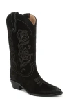 Sam Edelman Rue Western Boot In Black