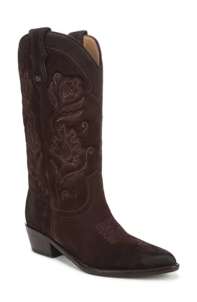 Sam Edelman Rue Western Boot In Brown