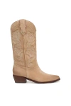 Sam Edelman Rue Western Boot In Nude