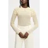 Sam Edelman Ruffle Trim Sweater In Neutral