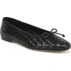 Sam Edelman Ruthie Woven Ballet Flats In Black