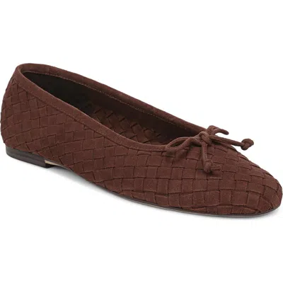 Sam Edelman Ruthie Woven Ballet Flat In Brown