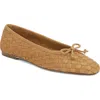 Sam Edelman Ruthie Woven Ballet Flat In Brown