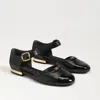 Sam Edelman Rylie Cap Toe Mary Jane Flat Black Patent In Black
