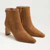 Sam Edelman Saige Ankle Bootie Frontier Brown Suede In Bronze