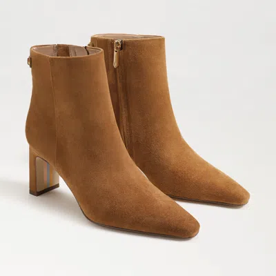 SAM EDELMAN SAM EDELMAN SAIGE ANKLE BOOTIE FRONTIER BROWN SUEDE