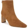 Sam Edelman Saige Ankle Bootie Frontier Brown Suede In Frontier Brown