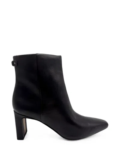 Sam Edelman Saige Leather Ankle Boots In Black
