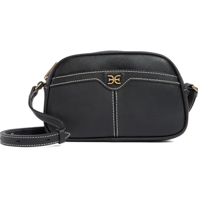 Sam Edelman Saige Leather Camera Bag In Black