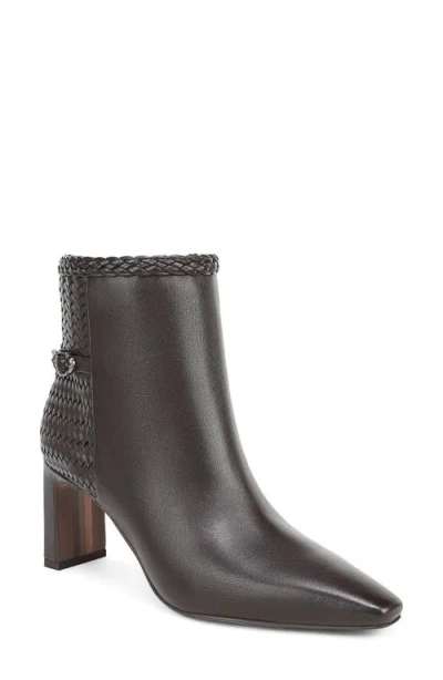 Sam Edelman Saige Weave Leather Bootie In Black