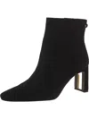Sam Edelman Saige Womens Faux Suede Block Heel Mid-calf Boots In Black