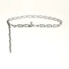 Sam Edelman Sam Logo Chain Belt Silver In Silver