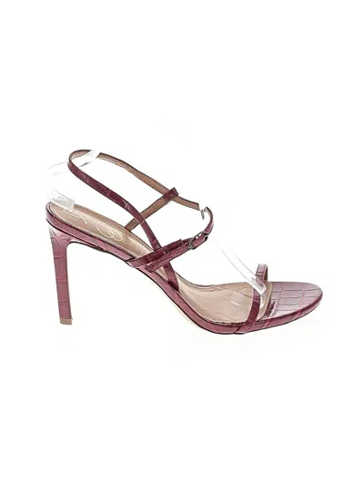Pre-owned Sam Edelman Sandals In Burgundy