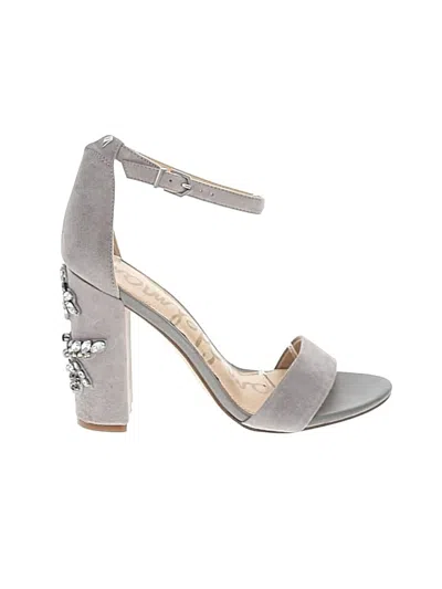 Pre-owned Sam Edelman Sandals In Gray