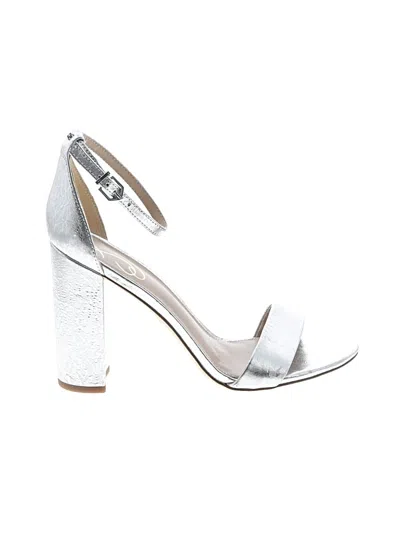 Pre-owned Sam Edelman Sandals In Silver