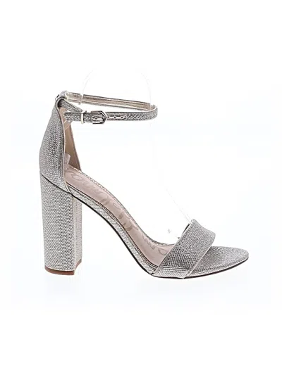 Pre-owned Sam Edelman Sandals In Silver