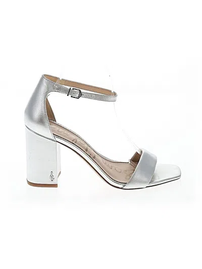 Pre-owned Sam Edelman Sandals In Silver