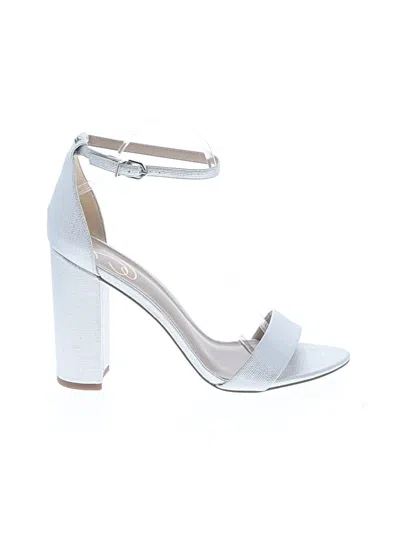 Pre-owned Sam Edelman Sandals In Silver
