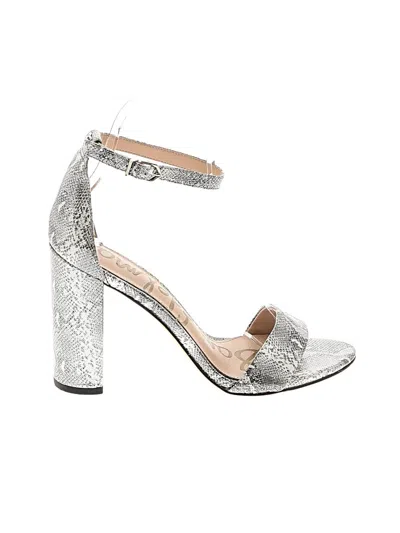 Pre-owned Sam Edelman Sandals In Silver