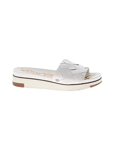 Pre-owned Sam Edelman Sandals In White