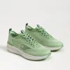 Sam Edelman Sarita Lace Up Performance Sneaker Green Multi Mesh