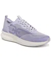 Sam Edelman Sarita Lace Up Performance Sneaker Lavender Fabric In Purple