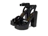 Sam Edelman Savannah Ankle Strap Platform Sandal In Black
