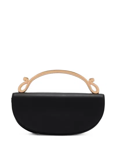Sam Edelman Savannah Metal-handle Tote Bag In Black
