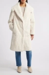 SAM EDELMAN SAM EDELMAN SHAWL COLLAR FAUX SHEARLING COAT