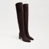 Sam Edelman Shea Ec0204689 Women's Us 9 Brown Suede Over The Knee Boots Khd1446