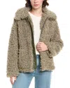 Sam Edelman Sherpa Jacket In Green