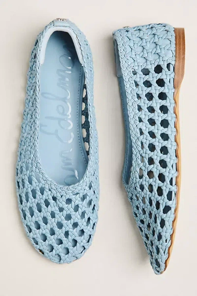 Sam Edelman Shira Woven Ballet Flats In Blue