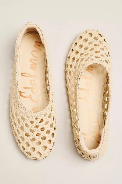 Sam Edelman Shira Woven Ballet Flats In White
