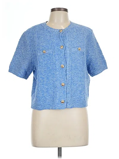 Sam Edelman Short Sleeve Blouse In Blue