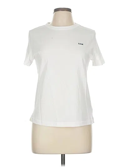 Pre-owned Sam Edelman Short Sleeve T-shirt In White