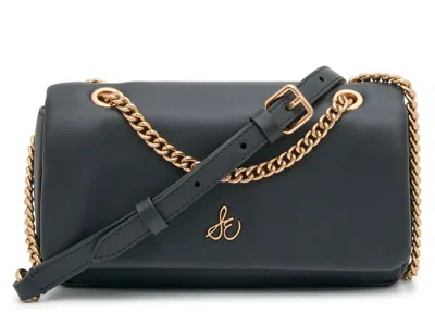 Sam Edelman Signature Collect Gisellia Leather Shoulder Bag In Black