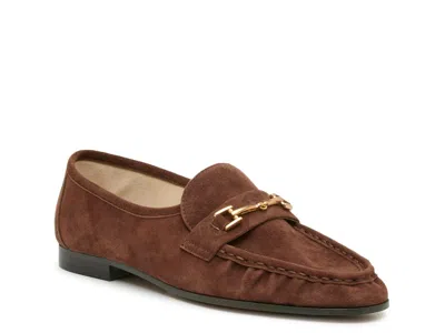 Sam Edelman Signature Collect Luciana Loafer In Brown Suede