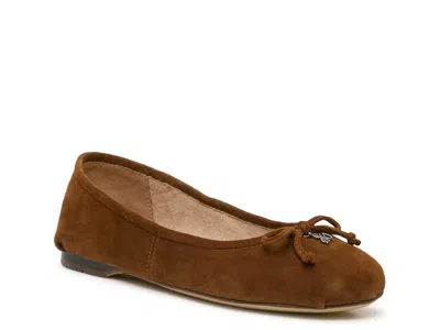 Sam Edelman Signature Collect Zane Ballet Flat In Nutmeg Suede