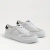 Sam Edelman Simone Lace Up Sneaker White/ Light Grey In Multi