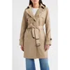 Sam Edelman Single Breasted Trench Coat In Neutral