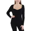Sam Edelman Skye Womens Ribbed Knit Metallic Pullover Sweater In Black