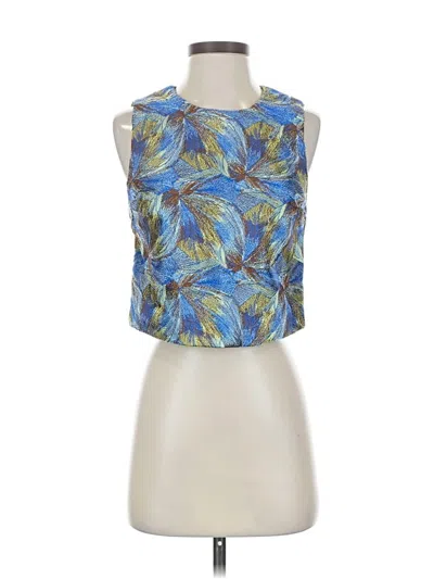 Pre-owned Sam Edelman Sleeveless Blouse In Blue