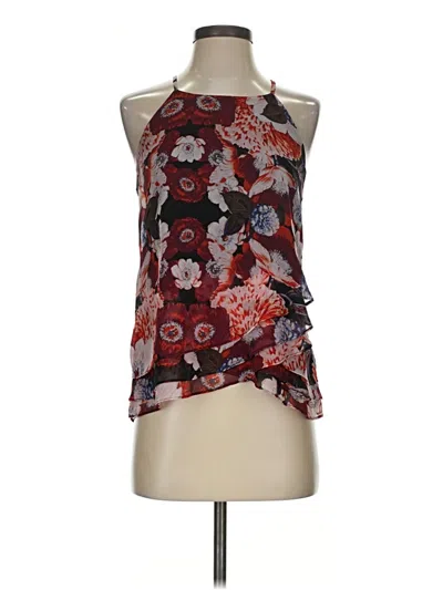 Pre-owned Sam Edelman Sleeveless Blouse In Burgundy
