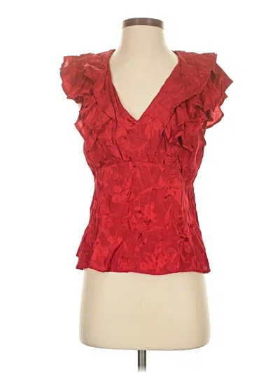 Pre-owned Sam Edelman Sleeveless Blouse In Red