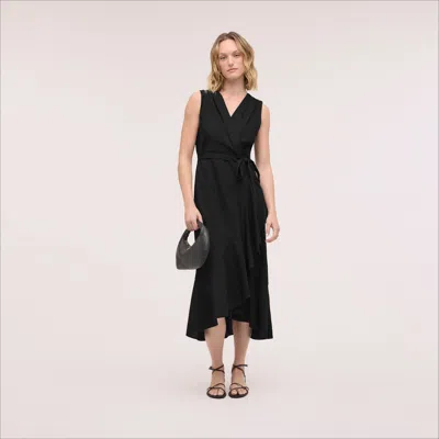 Sam Edelman Sleeveless Faux Wrap Maxi Dress Watermelon In Red