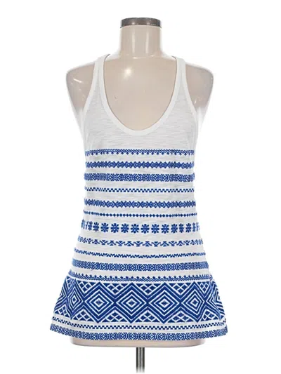 Pre-owned Sam Edelman Sleeveless Top Blue Halter Neckline Tops