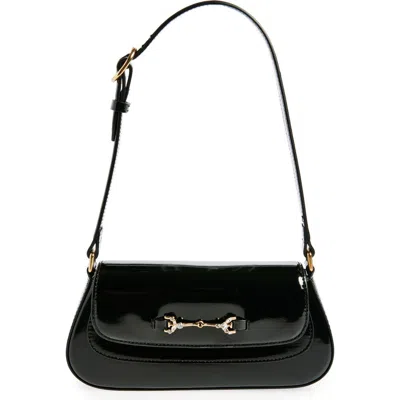 Sam Edelman Small Loraine Faux Leather Shoulder Bag In Black