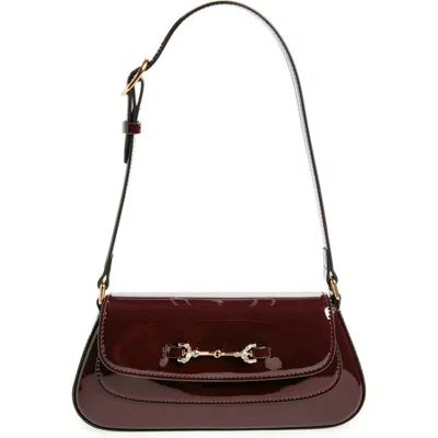Sam Edelman Small Loraine Faux Leather Shoulder Bag In Bordeaux