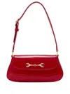 Sam Edelman Small Loraine Horsebit-embellishment Shoulder Bag In Red